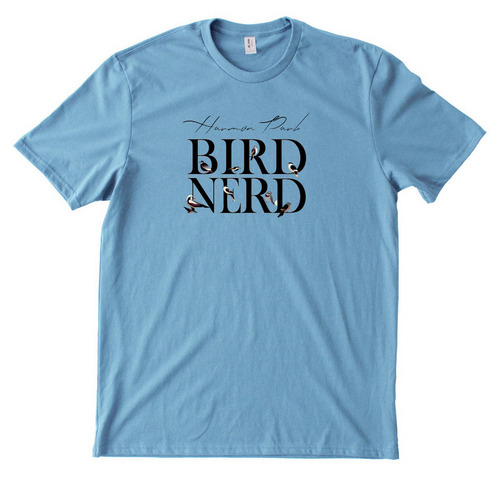 Bird Lovers Love Harmon Park, a Arctic Blue Allmade Heavyweight Recycled Cotton Tee