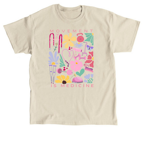 Movement is Medicine, a Sand Classic Unisex Tee