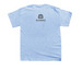 Drag Queen Jesus: Sacred Heart of Love, a Light Blue Youth Unisex Tee (back-view)