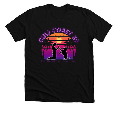 Gulf Coast K9, a Solid Black Blend Premium Unisex Tee