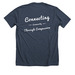 All Species Remix, a Heather Midnight Navy Premium Unisex Tee (back-view)