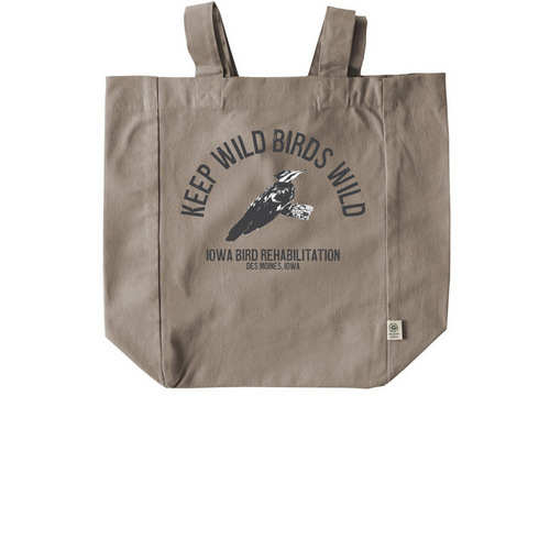 Keep Wild Birds Wild Tote, a Pumice Recycled Cotton Tote Bag