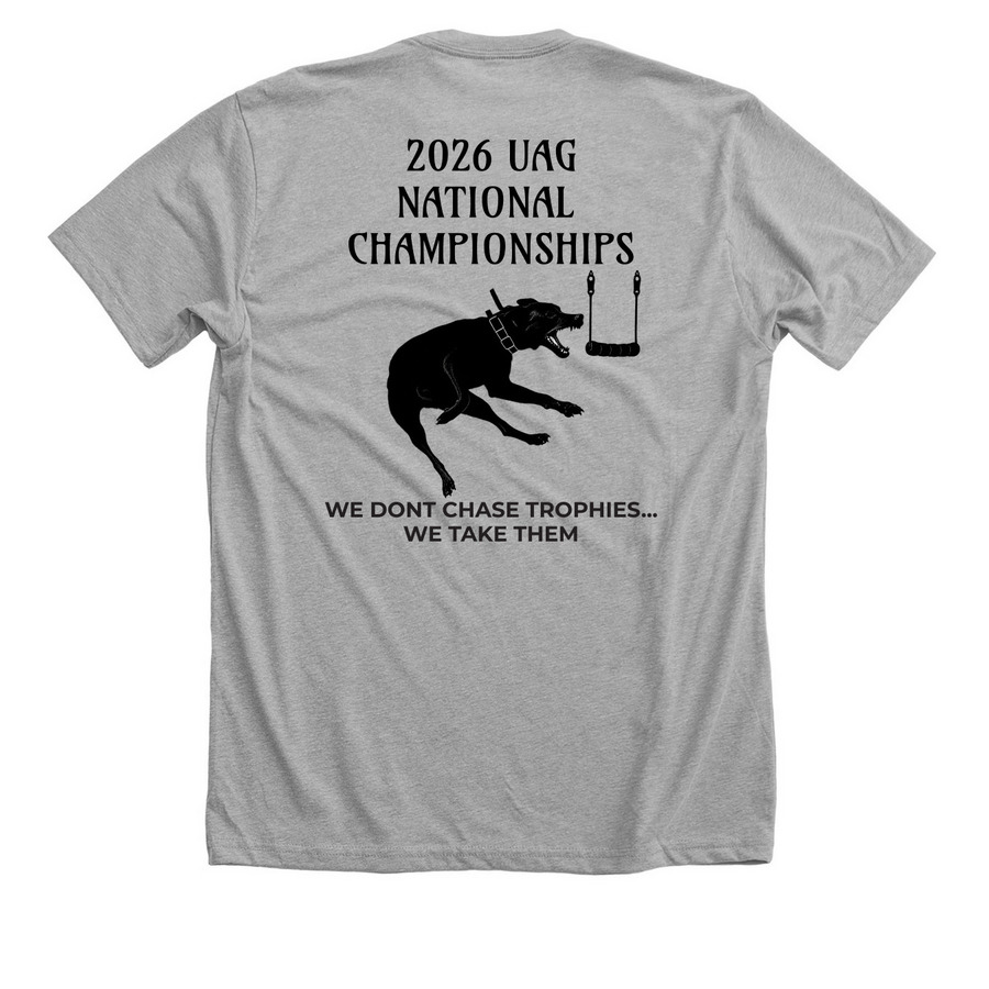 2026 UAG NATIONALS&nbsp;, a Athletic Heather Premium Unisex Tee (back-view)