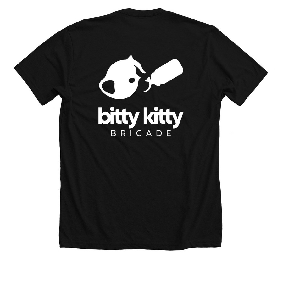 Simple Style, a Solid Black Blend Premium Unisex Tee (back-view)