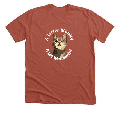 A Little Wonky. A Lot Wonderful., a Heather Clay Premium Unisex Tee