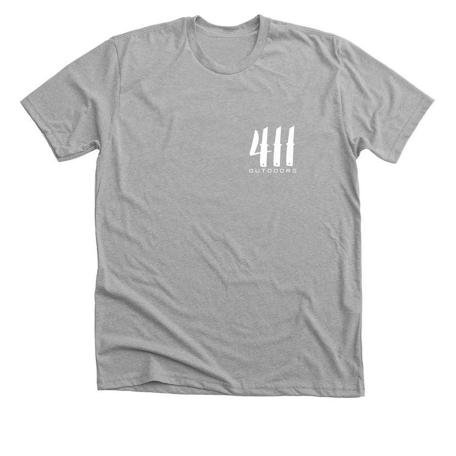 Premium 411 Outdoors Tee, a Athletic Heather Premium Unisex Tee