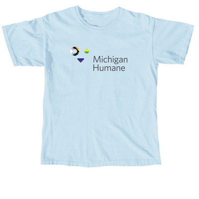 Michigan Humane x Ruth Ellis Center, a Chambray Comfort Colors Unisex Tee