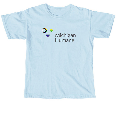 Michigan Humane x Ruth Ellis Center, a Chambray Comfort Colors Unisex Tee