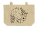 Run Wild Stay Free Tote Bag, a Oyster Large Organic Cotton Tote Bag