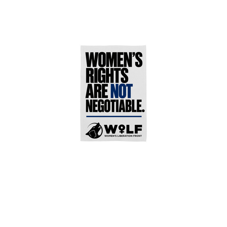 Women?s Rights Yard Flag, a White 12" x 18" Yard Flag