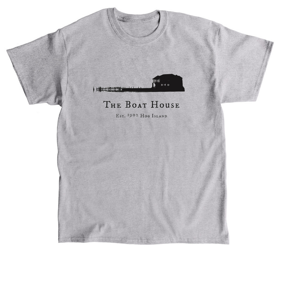 Original Boat House Silhouette, a Sport Grey Classic Unisex Tee