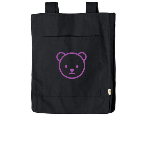 Purple Rebar Solid Tote Bag, a Black Reclaimist Everywhere Tote Bag