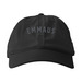 Emmaus Est. Hat | Grey Ink, a Black Printed Eco Baseball Cap
