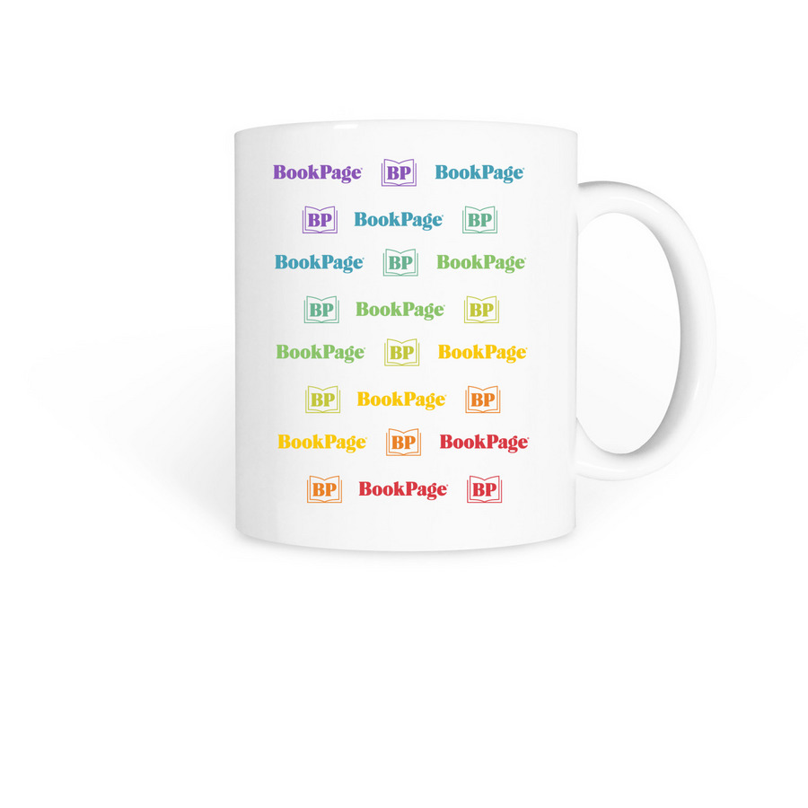 BookPage Rainbow Logo Mug, a White Coffee Mug