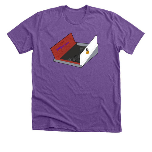 Some Shelter, a Heather Team Purple Premium Unisex Tee