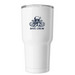 Tumbler 30 Oz, a White Insulated Tumbler (back-view)