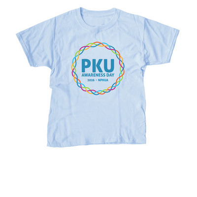 Full Color | PKU Awareness Day Kids&nbsp;, a Light Blue Youth Unisex Tee