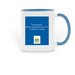 Tx SWs run on Coffee and Chaos&nbsp;, a Light Blue Two-Tone Ceramic Mug