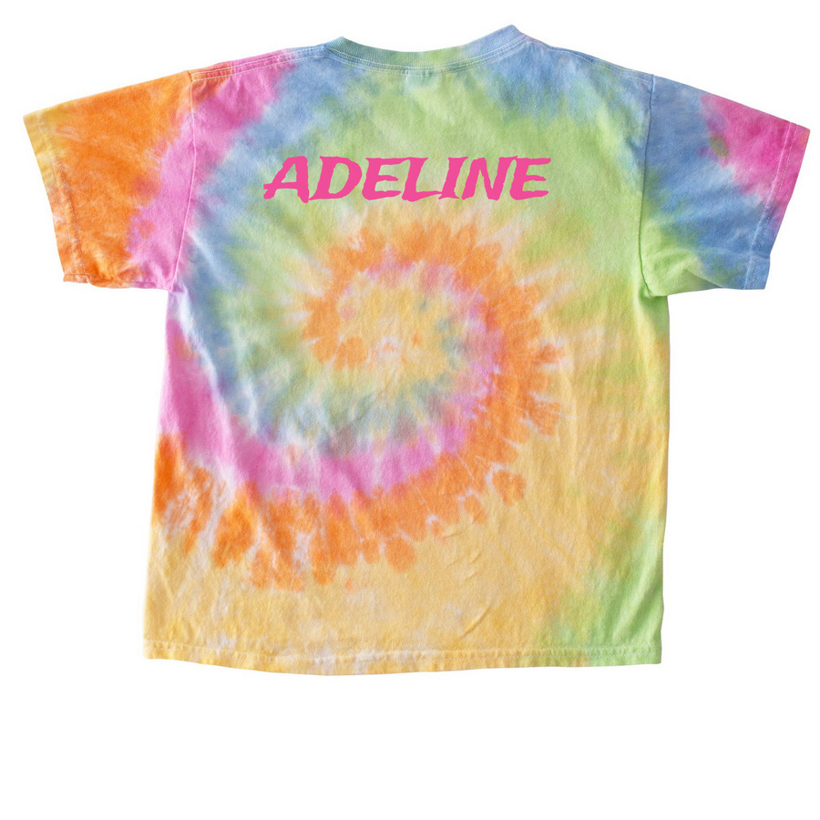 ADELINE, a Eternity Youth Tie Dye Tee (back-view)