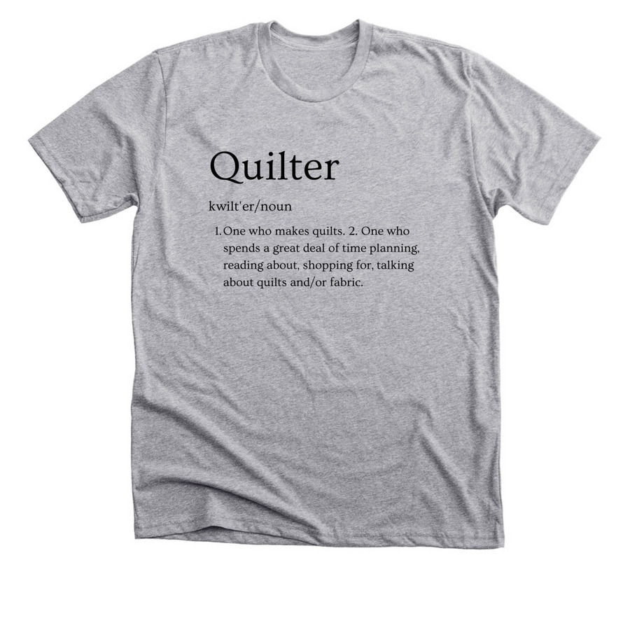 Quilter, a Athletic Heather Premium Unisex Tee