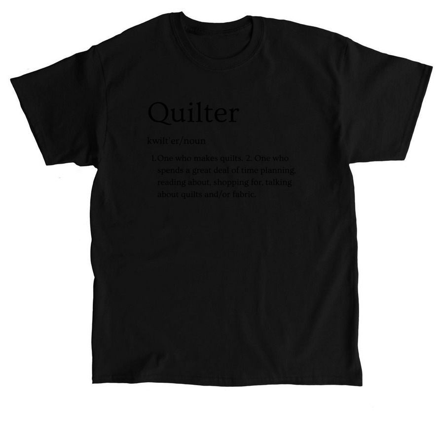 Quilter, a Black Classic Unisex Tee