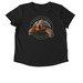 Logo - Front & Back, a Space Black Allmade Eco Triblend Women?s Scoop Neck Tee (back-view)