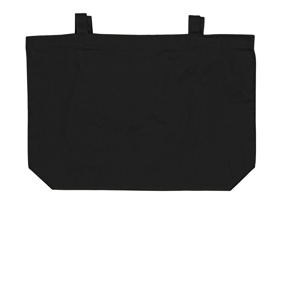 Big Dreams Tote, a Black Large Organic Cotton Tote Bag (back-view)