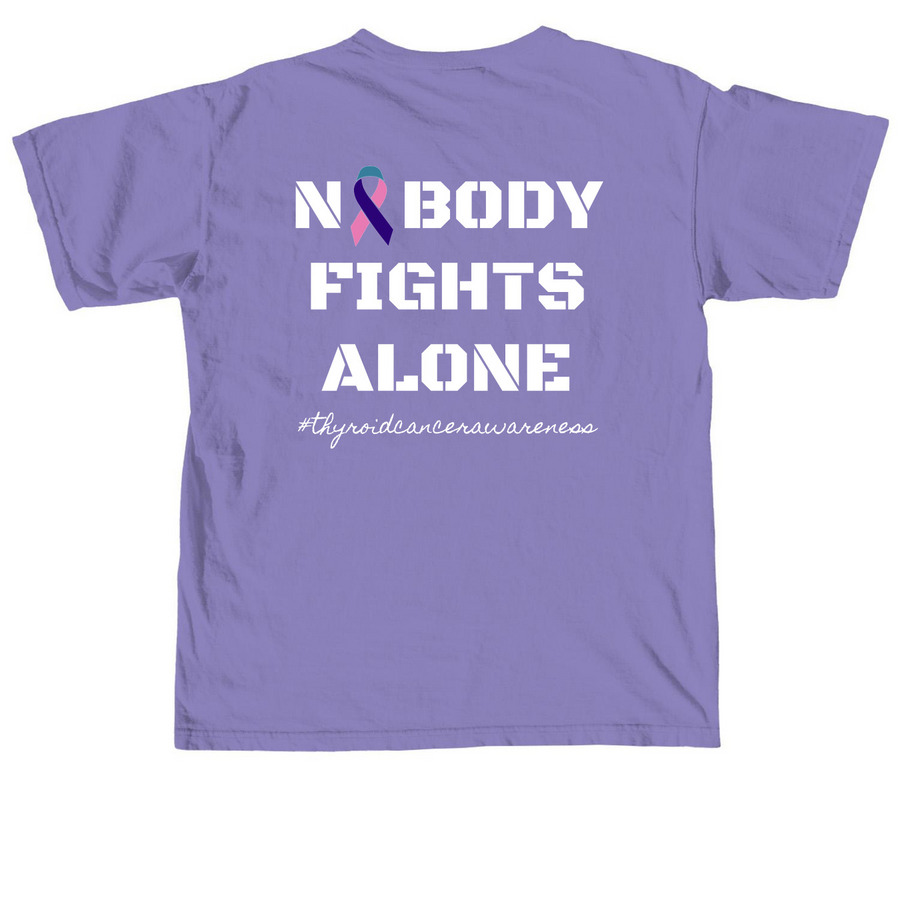 #ABBYSTRONG Shirts, a Violet Comfort Colors Unisex Tee (back-view)