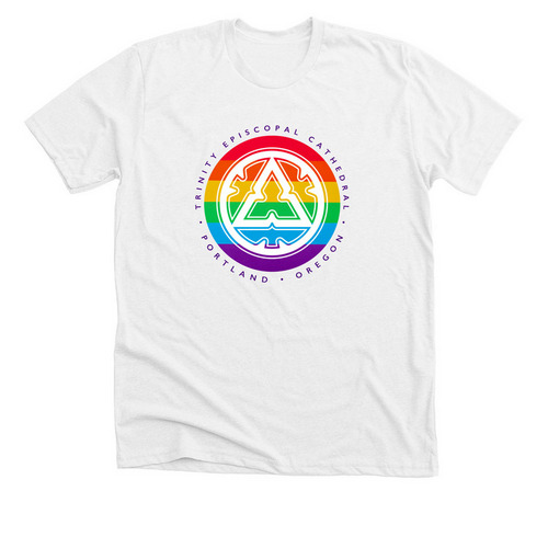 Trinity Pride Tee (light colors), a Solid White Blend Premium Unisex Tee