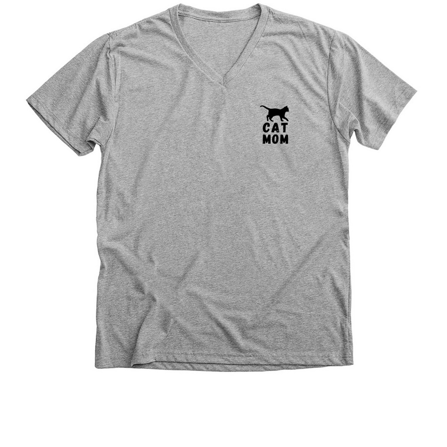 SBACC Cat Mom V-Neck, a Athletic Heather Premium V-Neck Tee