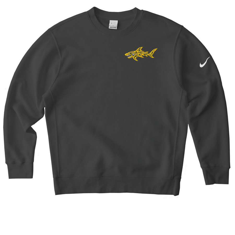 Warriors From the Sea&nbsp;"ACTIVEWEAR"&nbsp;Light Prnt, a Anthracite Nike Club Fleece Crewneck Sweatshirt