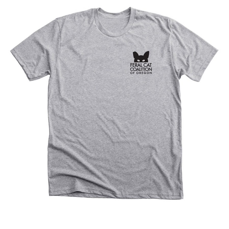Feral Cat Equation, a Athletic Heather Premium Unisex Tee