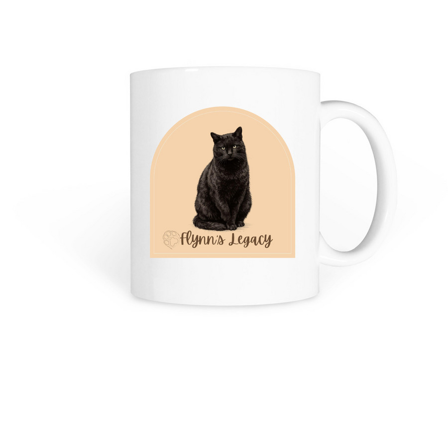 Flynn's Logo Mug, a White Coffee Mug