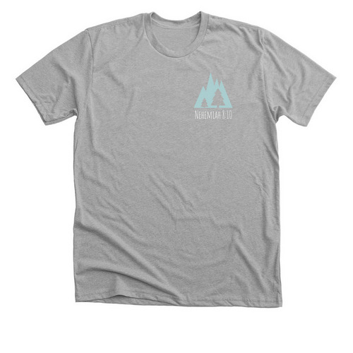 Nehemiah 8:10 shirts, a Athletic Heather Premium Unisex Tee
