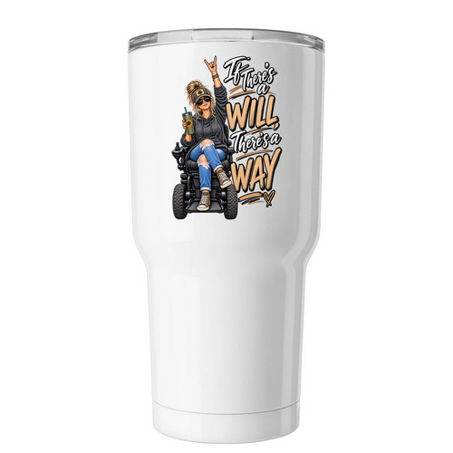 If there's a will, a White Insulated Tumbler