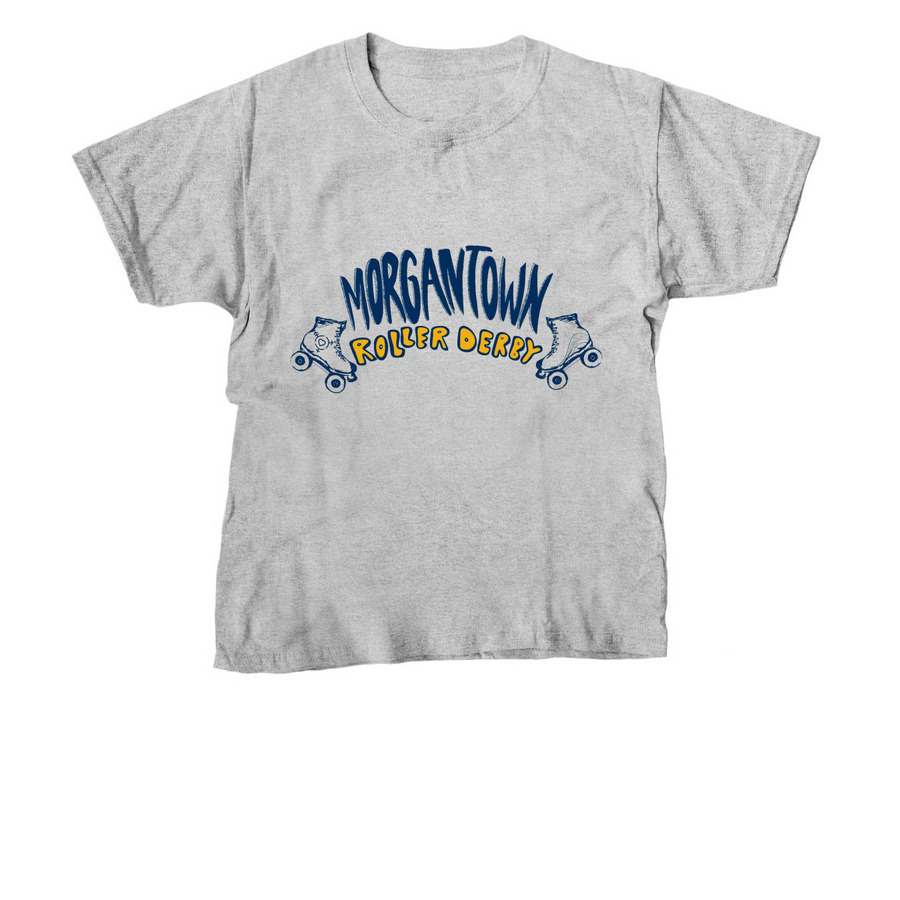 Morgantown Roller Derby, a Sport Grey Youth Unisex Tee