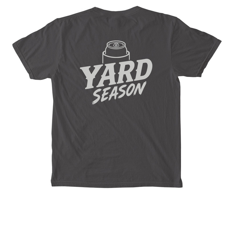 Go Yard With Budget Lawns, a Pepper Comfort Colors Pocket Tee (back-view)