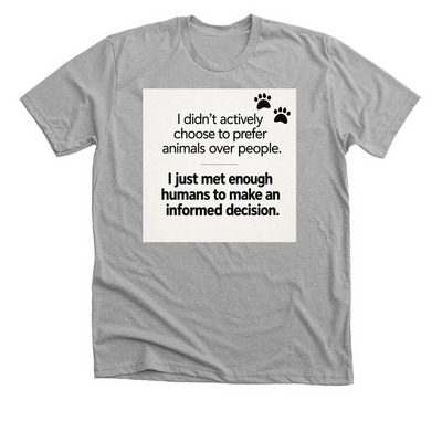 Be a voice for the animals&nbsp;, a Athletic Heather Premium Unisex Tee