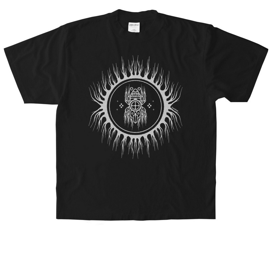 + SPIDER SUN +, a Black Heavyweight Garment Dye Tee