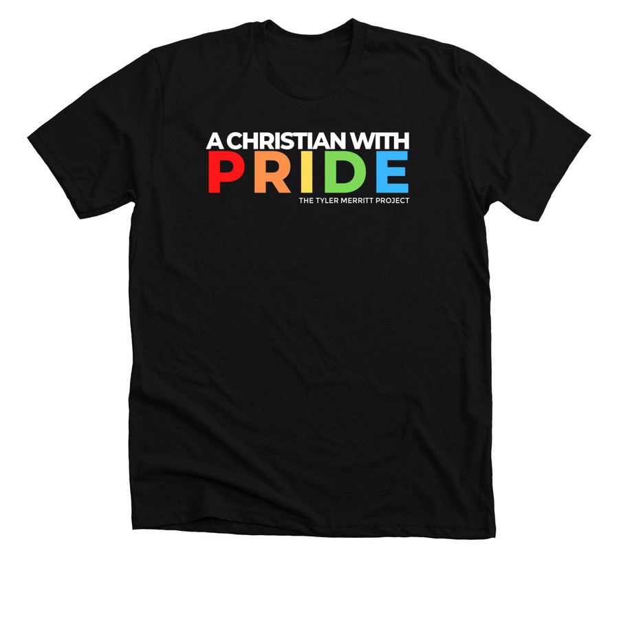 A Christian with PRIDE, a Solid Black Blend Premium Unisex Tee