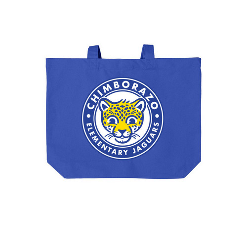 Chimbo Tote, a True Royal Cotton Canvas Tote Bag