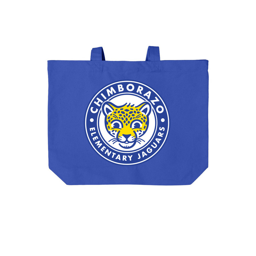 Chimbo Tote, a True Royal Cotton Canvas Tote Bag
