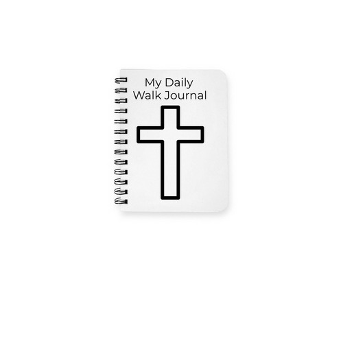 Journal For Christians, a White Spiral Notebook