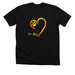 One Love Dog Rescue Heart&nbsp;, a Solid Black Blend Premium Unisex Tee