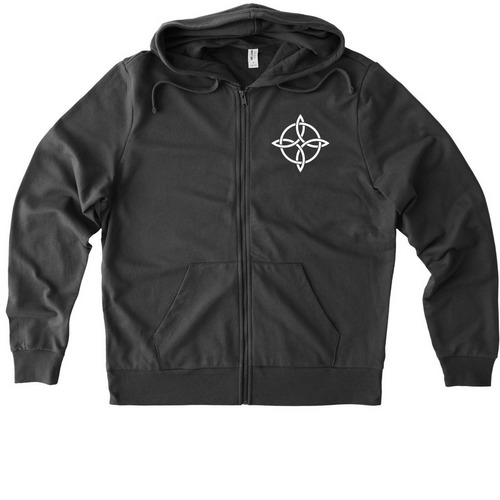 Zip-Up Hooded Sweatshirts Logo Only, a Terrain Grey Allmade Organic French Terry Zip Up Hoodie