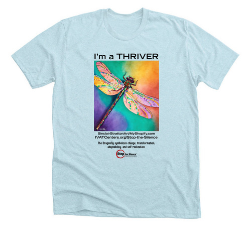 Stop the Silence?, a Heather Ice Blue Premium Unisex Tee