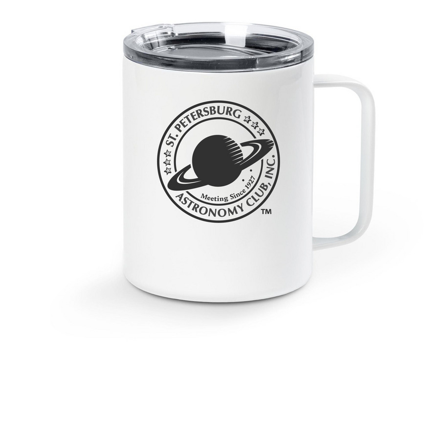 SPAC Travel Coffee Mug ***High Res Version***, a White Stainless Steel Travel Mug