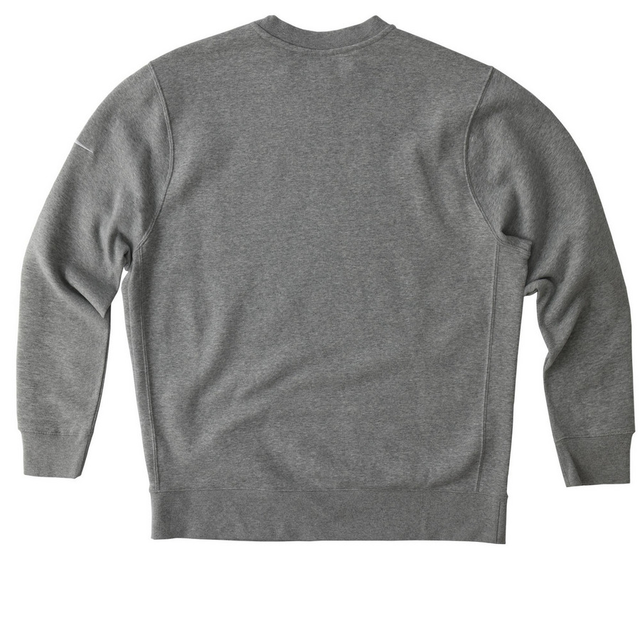 USS Delaware (NIKE), a Dark Grey Heather Nike Club Fleece Crewneck Sweatshirt (back-view)