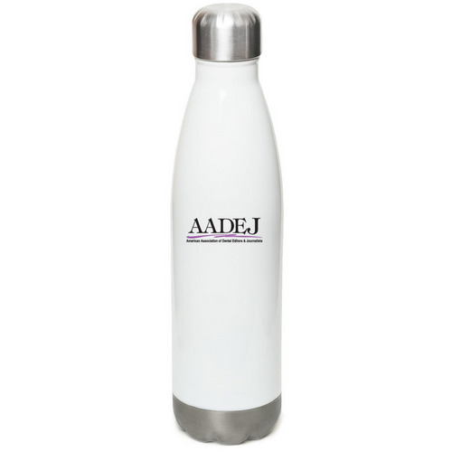Keep drinks Cold or Hot with AADEJ!, a White Stainless Steel Water Bottle