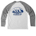 Ultimate 20 North Americans 2026, a Aluminum Grey/ Bright White Allmade Eco Triblend Colorblock Raglan Long Sleeve Tee (back-view)